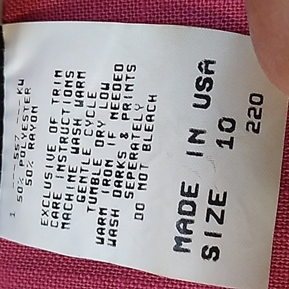 Vintage Lady Carol pink union made in USA skirt set 10 - Picture 4 of 6